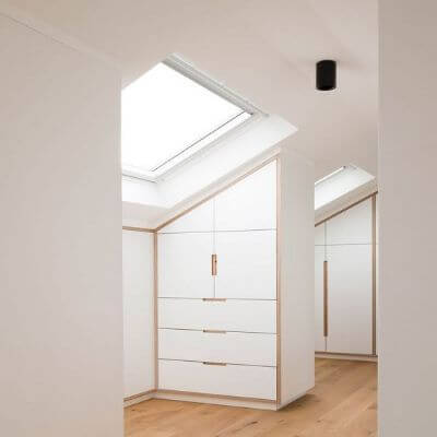 Wardrobe with a Mezzanine Loft