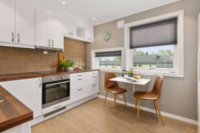 L-Shaped Kitchen 3 Fitted Wardrobes