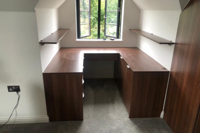 U-Shaped Desk Fitted Wardrobes